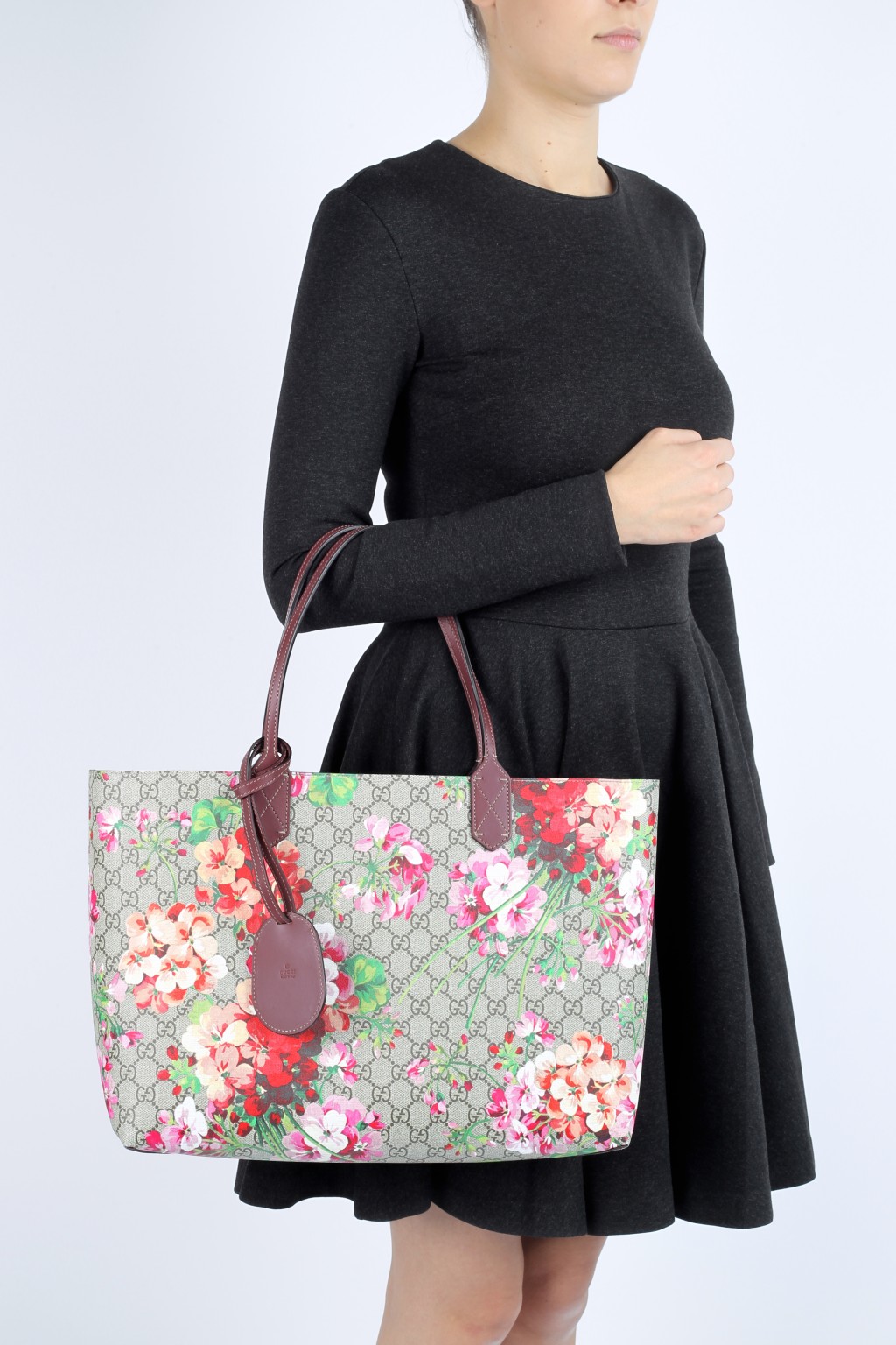 Gucci floral reversible on sale tote